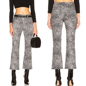 Rag & Bone Grey Cheetah Cropped Jeans